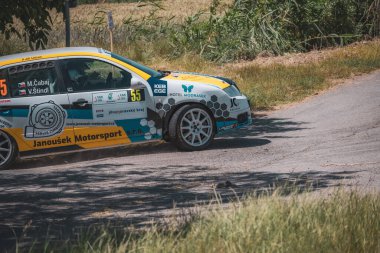 Çek Cumhuriyeti, Hustopece, 2024 / 06 / 15 - Hustopece, Çek yarış serisi, yarış arabaları, rali yarış serisi