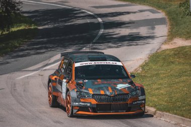 Çek Cumhuriyeti, Hustopece, 2024 / 06 / 15 - Hustopece, Çek yarış serisi, yarış arabaları, rali yarış serisi