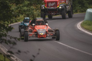 Çek Cumhuriyeti, Vrbno pod Pradedem, 2024 / 07 / 13 - Tepe tırmanışı, yarış arabaları, yarış arabaları, yarış spesiyalleri, BUGINA