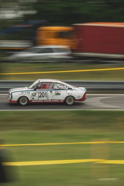 Czechia, Sternberk, 2024 / 06 / 02 - Hill climb racing, racing cars, Porsche, racing specials, People at the track, fans clipart