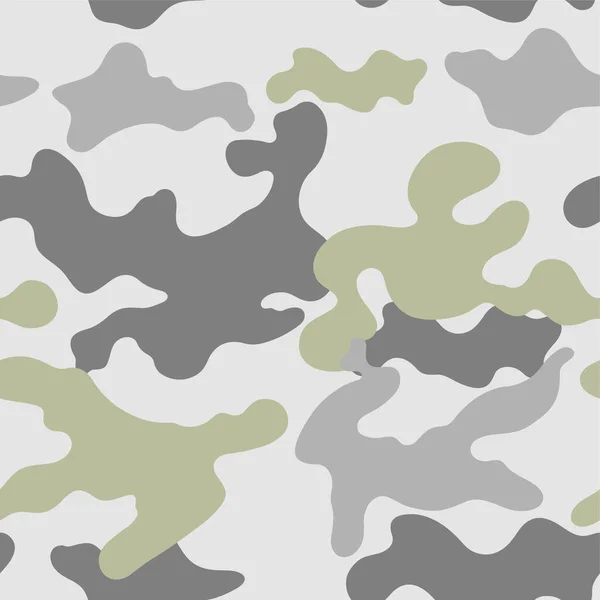 Winter Camouflage Uniform Seamless Pattern — Stock Vector