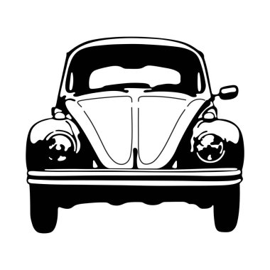 Klasik böcek ön görünüm şablonu