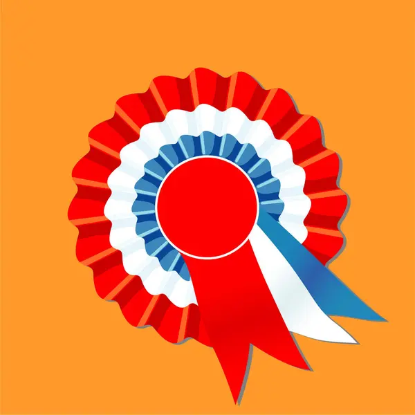 Kırmızı beyaz ve mavi rosette