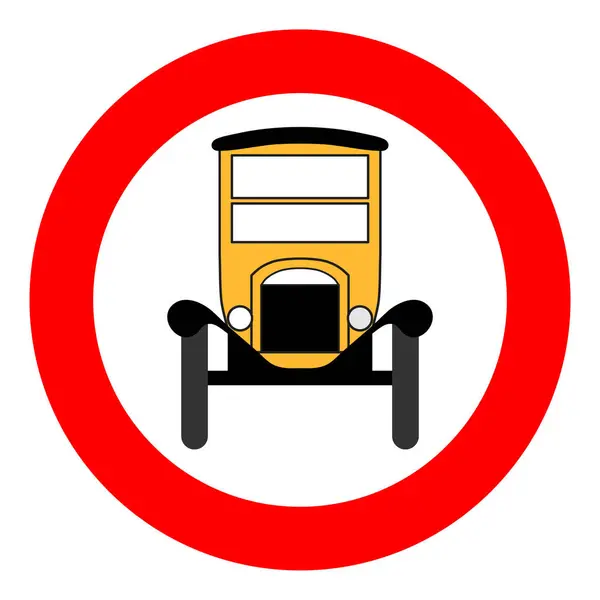 Eski trafik işareti. Yirmilikler