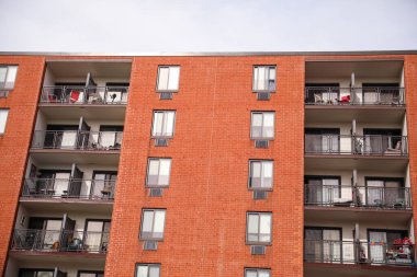 Berlin 'de yeni bir apartman dairesi.,