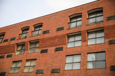 Tuğla bina cephesi, New York, ABD