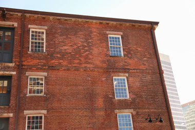 Boston - 17 Haziran: Boston, Massachusetts 'teki eski tuğla ev, 12 Haziran, 2 0. 2..