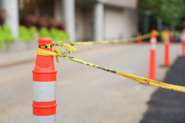 Tayland 'da sokakta trafik konisi