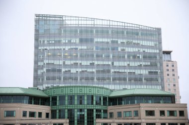 Modern binalar ve gökdelenlerle New York şehrinin gökdelenleri