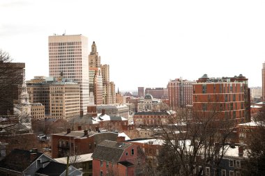 Boston, ABD - 11 Ekim, 2017: 00 Boston, ABD 'deki Boston Skyline' dan.