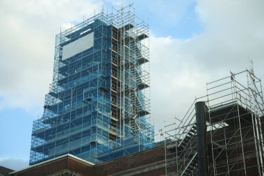 New York, ABD - 21 Mart 2018: New York, Manhattan. Manhattan yüksek teknolojili bir bina.,