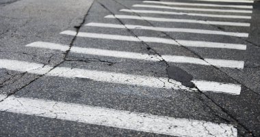 beyaz asfalt yol dokusu