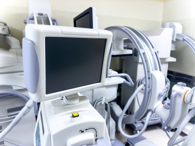 Modern klinikte tıbbi malzemeler.