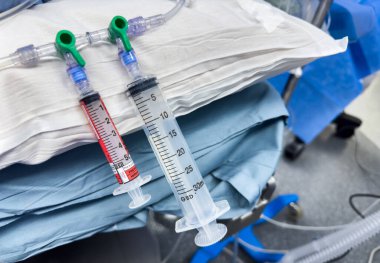 Hasta için tıbbi ekipman.