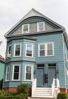 New York, ABD - 23 Eylül 2016: Manhattan, New York, ABD 'de tipik bir ev.