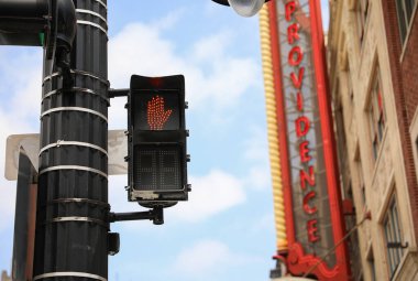 Chicago şehir merkezindeki sokak lambası - Chicago, Illinois - 11 Haziran, 2 0 16