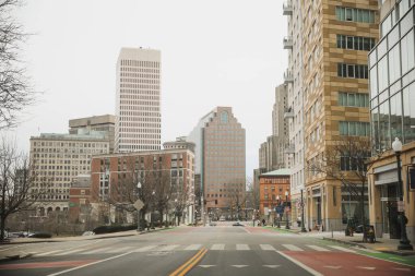 Boston şehir merkezi sokağı.