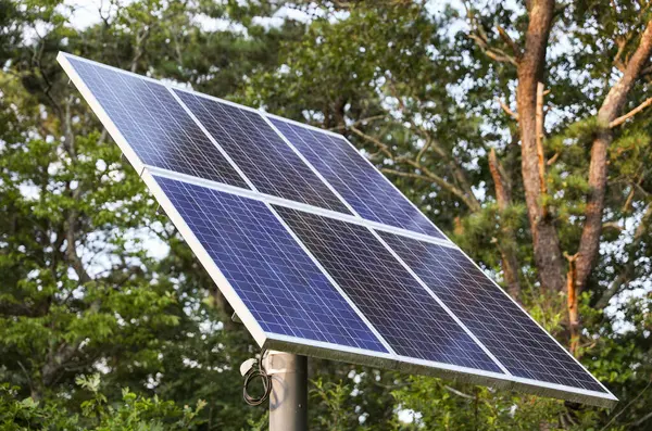 solar panel in the park.