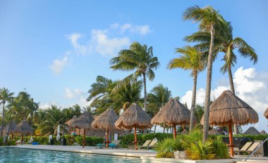 Lüks otel havuzu resort.