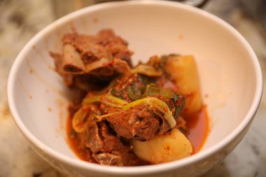 Kızarmış sığır eti fotoğrafı.