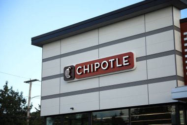 New York 'ta bir restoran tabelasının dışı..