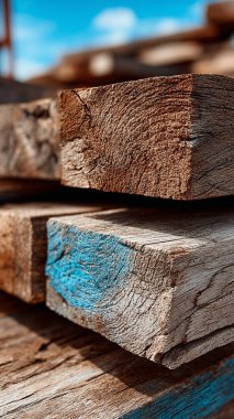 eski ahşap arka plan, mavi ve beyaz ahşap doku