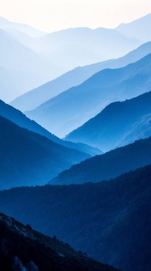 Güzel dağ manzarası. Doğa, seyahat