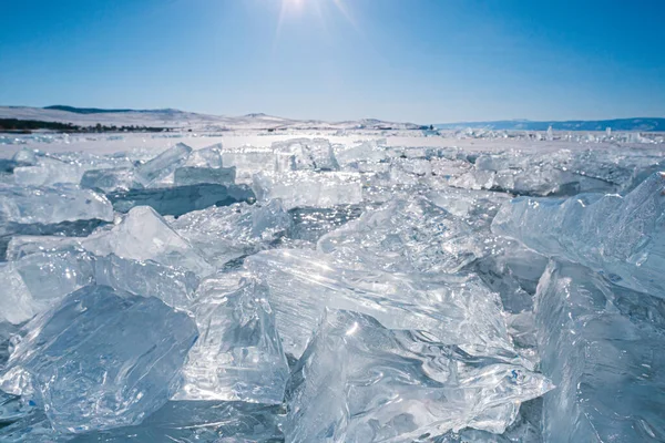 Ice Winter Lake Baikal — Stock Photo, Image