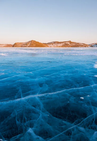 Frost Och Klipporna Vintern Lake Baikal — Stockfoto