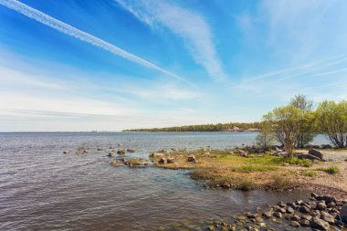 Peterhof kıyısındaki göl