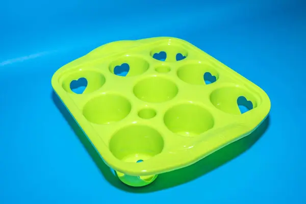 Green Plastic Aqua Container Compañero Definitivo Para Una Hidratación Refrescante —  Fotos de Stock