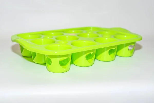 Green Plastic Aqua Container Ваш Идеальный Спутник Освежения Гидратации — стоковое фото
