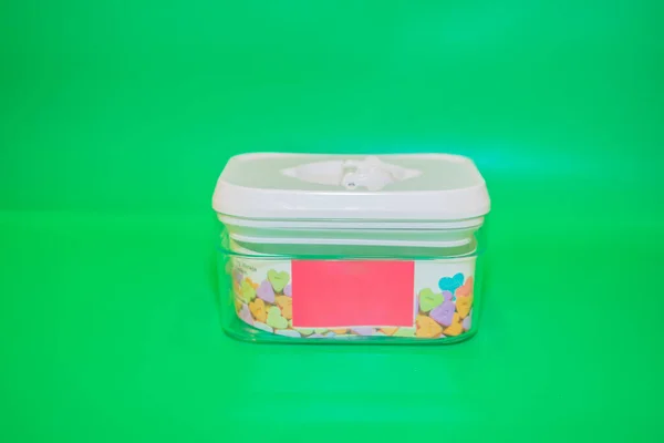 Plain Square Jar Set Een Veelzijdige Praktische Opslagoplossing Voor Keuken — Stockfoto