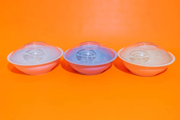 Vegetable Bowl Transparent Lid Practical Versatile Storage Solution Your Fresh — Stock Photo, Image