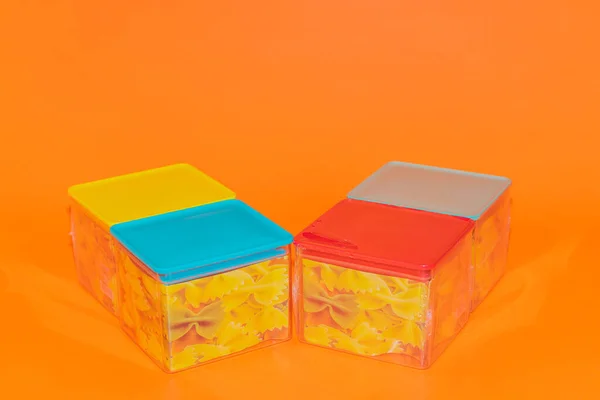 stock image The Tosca-Colored Snack Jar Set offers a stylish and practical solution for storing and organizing your favorite snacks.