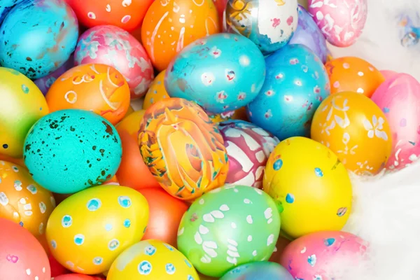 Encantador Pastel Easter Eggs Deliciosos Tons Tempo Fotografias De Stock Royalty-Free