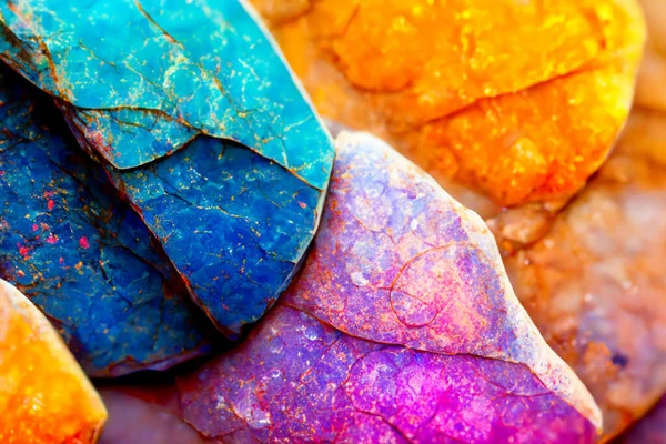 Mesmerizing Macro Splendor Colorful Pastel Stone Stunning Background — Stock Photo, Image