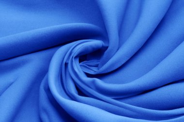 texture, background, pattern. silk blue and white fabric. this