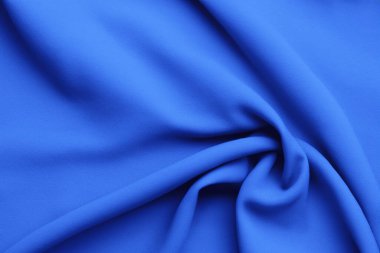blue silk fabric. abstract background. blue silk fabric texture, background. design.