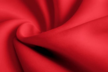 red silk fabric, satin background. abstract wavy luxury 3 d background