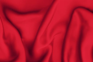 Kırmızı ipek kumaş arka plan. 3 boyutlu resimleme