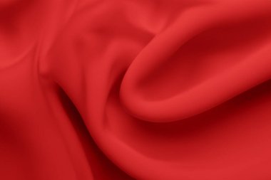 red silk fabric background. abstract background