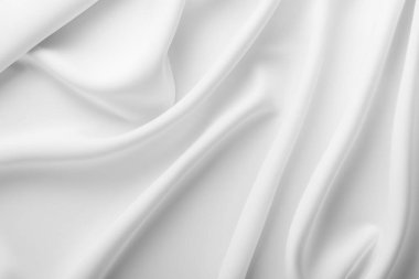 white silk fabric background, abstract waves