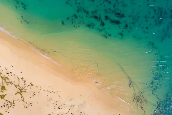 stock image sea and ocean beach view from above