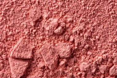 Kırmızı toz dokusu. yakın - yakın görünüm