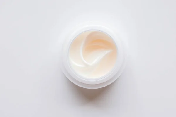 White Cream Lotion Cosmetic Cream Bottle Isolated White Background Copy — Stock Photo, Image