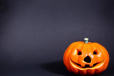 balkabağı siyah arkaplanda