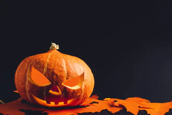 Halloween Tök Fej Jack Lámpás Tök Jogdíjmentes Stock Képek