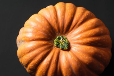 balkabağı siyah arkaplanda