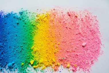 Holi festivali için renkli toz